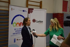 KAtarina Ivanović daje izjavu za medije