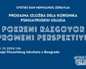 Poziv na prodajnu izložbu slika korisnika psihijatrijskih usluga