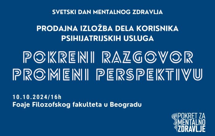 Poziv na prodajnu izložbu slika korisnika psihijatrijskih usluga