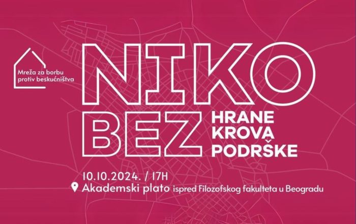 Niko bez hrane, krova, podrške