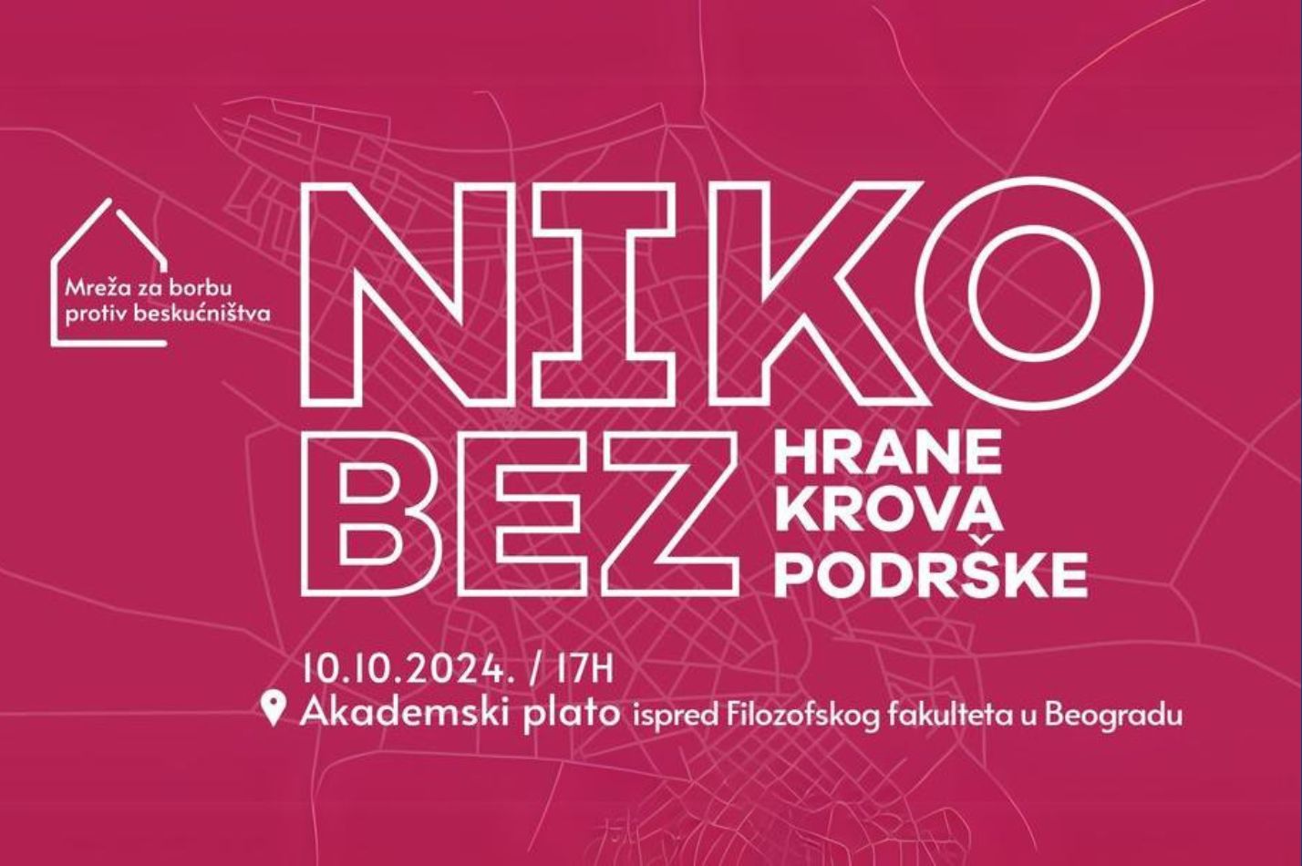 Niko bez hrane, krova, podrške