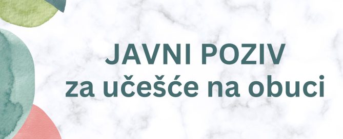 Javni poziv za učešće na obuci