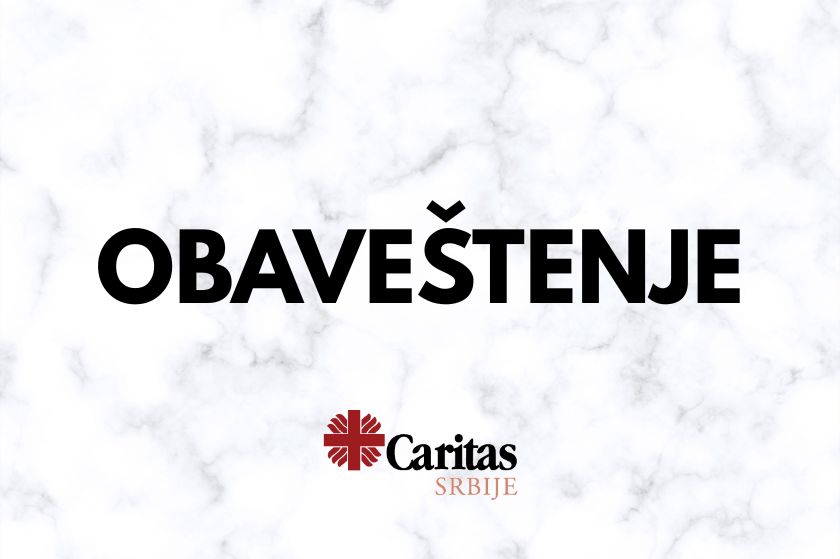 Obaveštenje o radu internet stranice